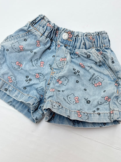 H&M Hello Kitty Denim Shorts Size 5-6Y