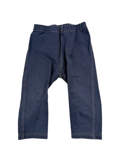 Uniqlo Navy Denim-Look Leggings 12-18M
