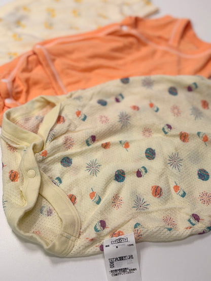 Uniqlo / Lot de grenouillères en maille inconnue pour bébé, taille 60 =