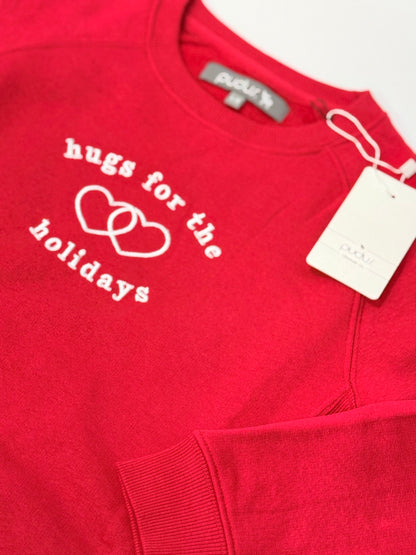 Pudus Red Hugs For The Holidays Sweatshirt 6-8