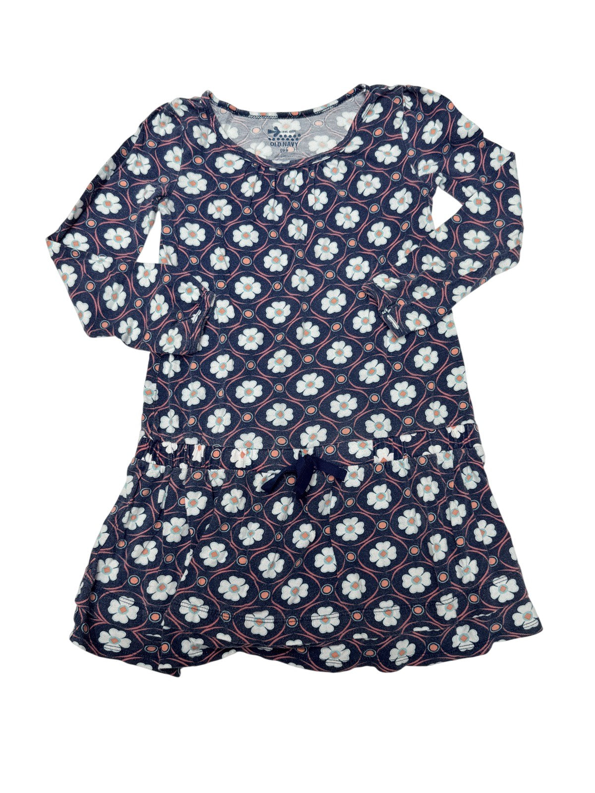 Old Navy Floral Print Long Sleeve Dress 6-7