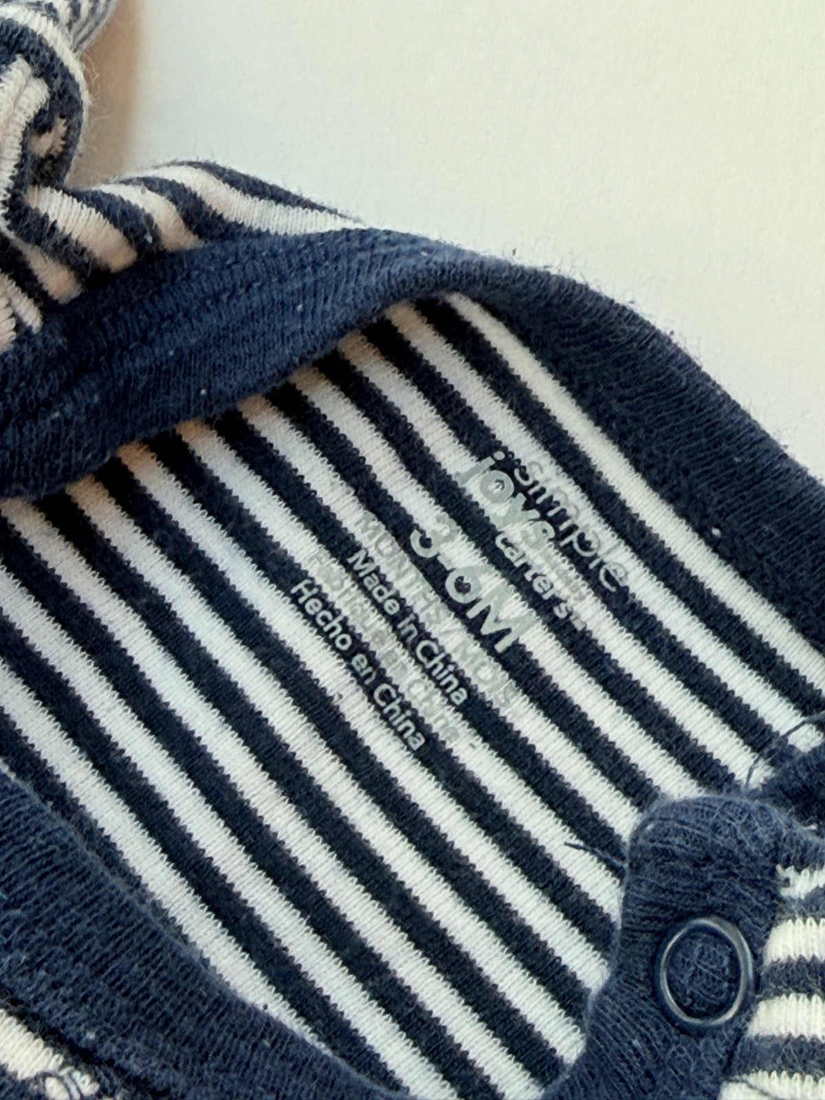 Simple Joys by Carter's Striped Bodysuit 3-6M
