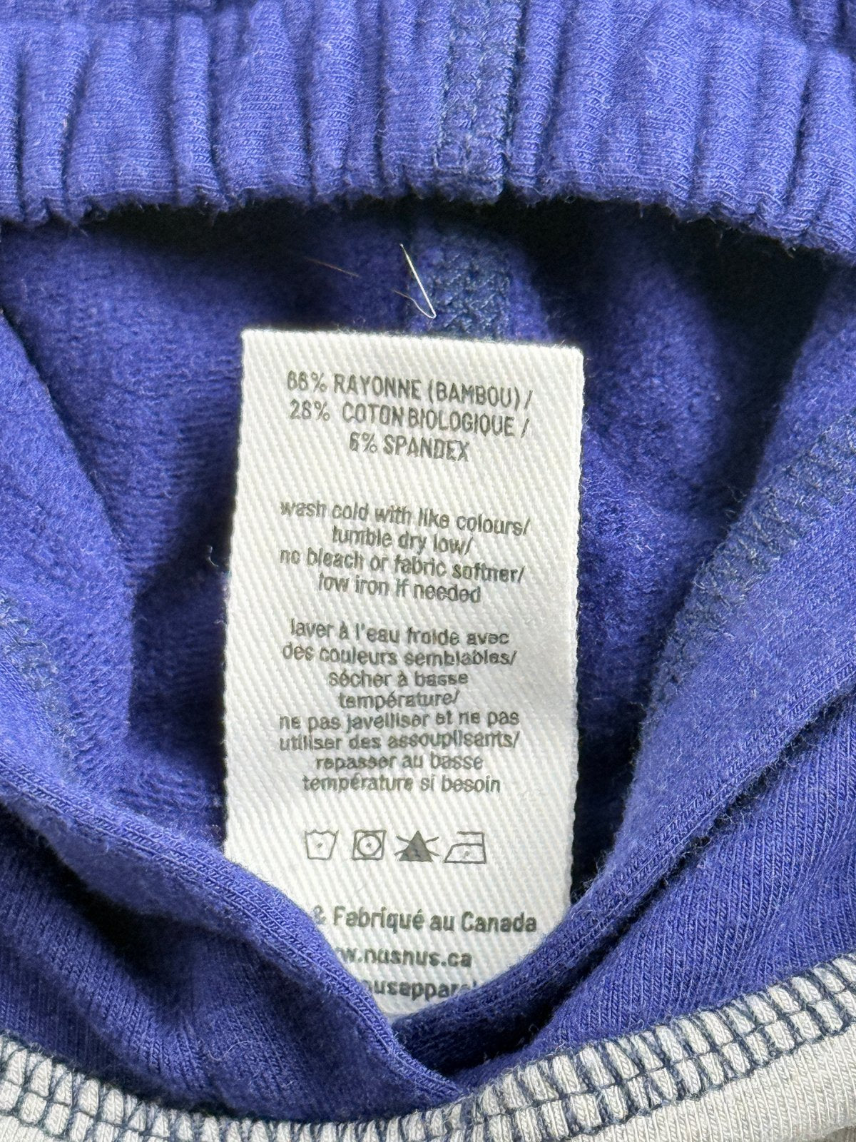 Nusnus Navy Gray Colorblock Hoodie 4T