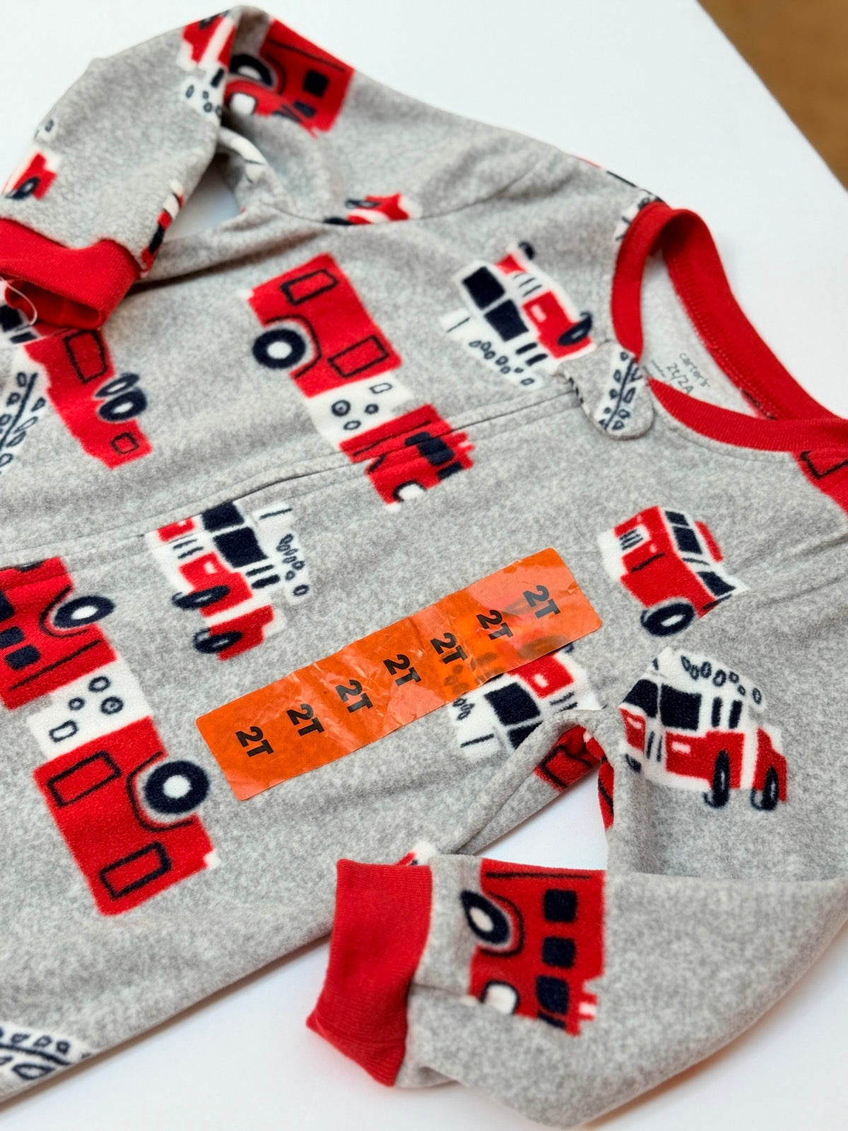 Carter's Fire Truck Footed Sleeper 2T