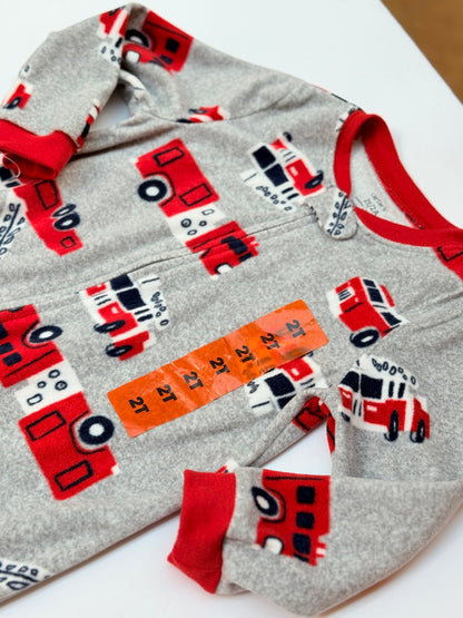 Carter's Fire Truck Footed Sleeper 2T