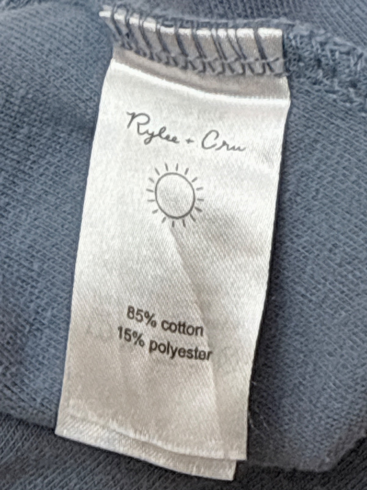Rylee + Cru Blue Terry Ruffle Tank 6-7Y