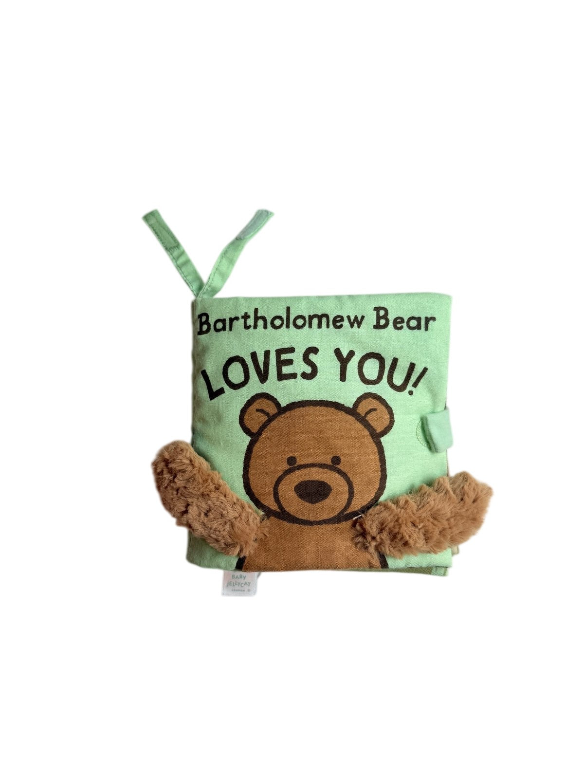 Jellycat Bartholomew Bear Loves You! Soft Book