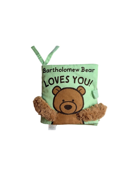Jellycat Bartholomew Bear Loves You! Soft Book