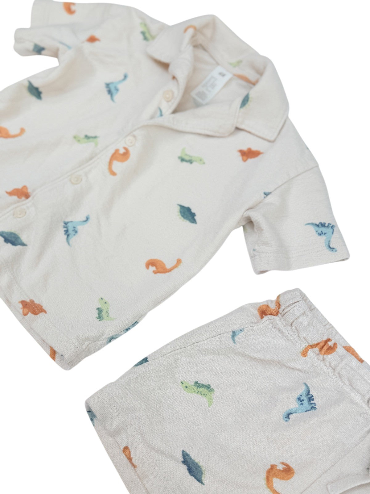H&M Dinosaur Print Shirt & Shorts Set 2T