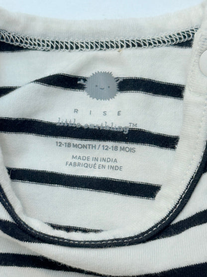 Rise Little Earthling Striped Bodysuit 12-18M