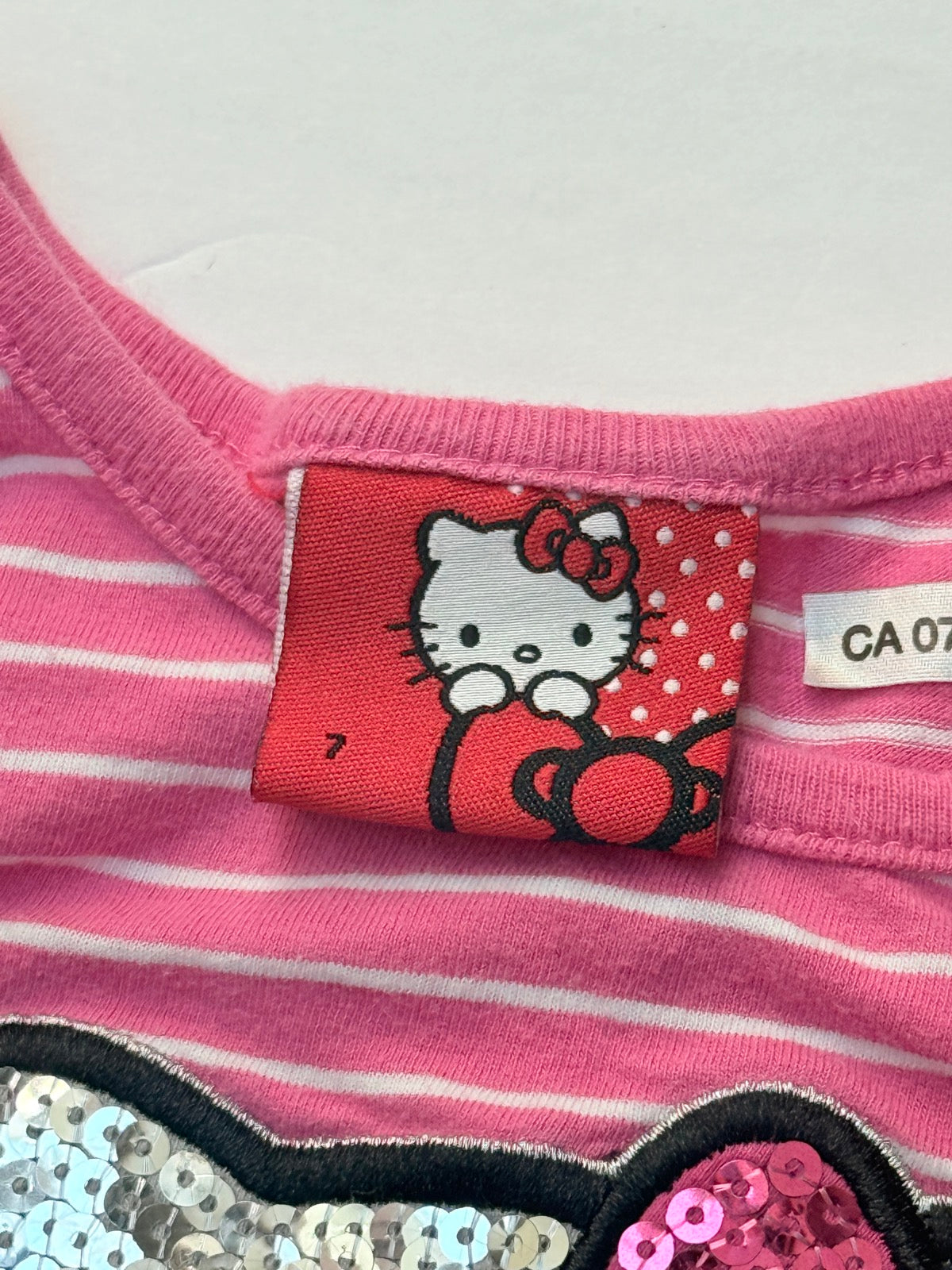 Hello Kitty Striped Sequin Dress Size 7