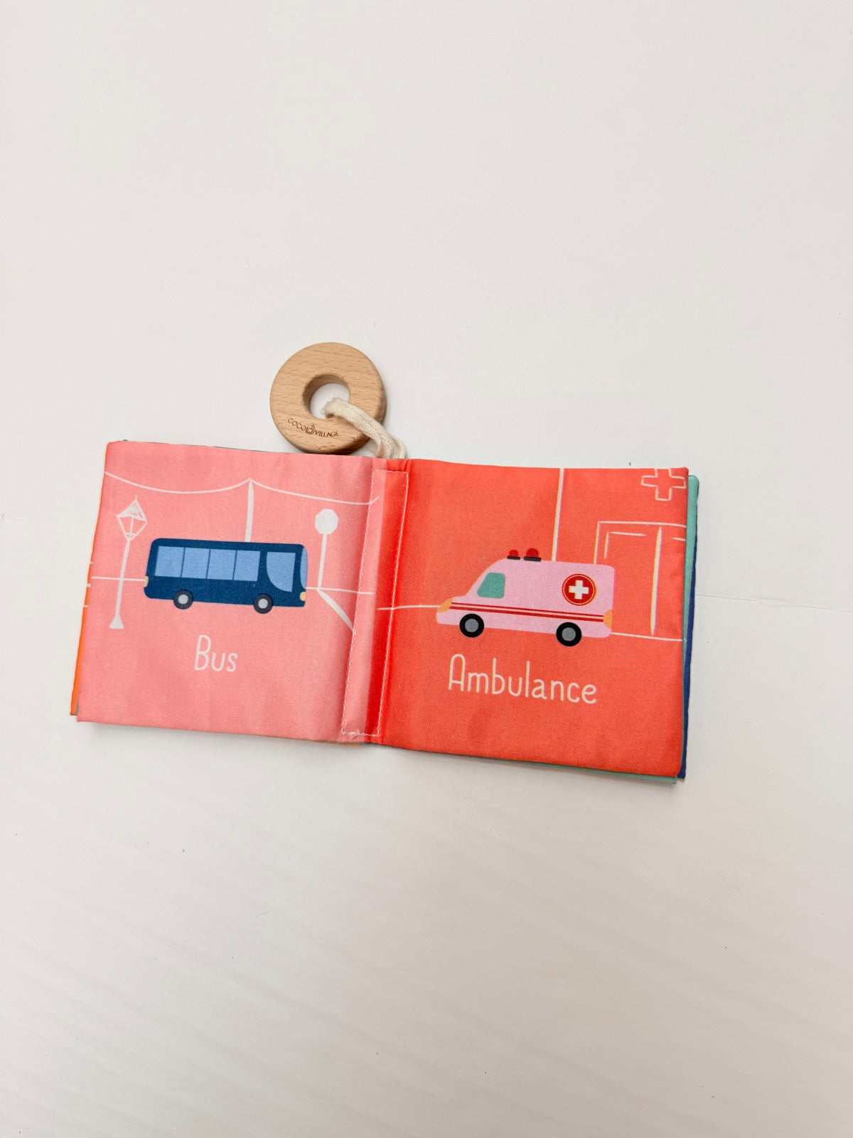 Cocoi Village Vehicles Cloth Teether Book