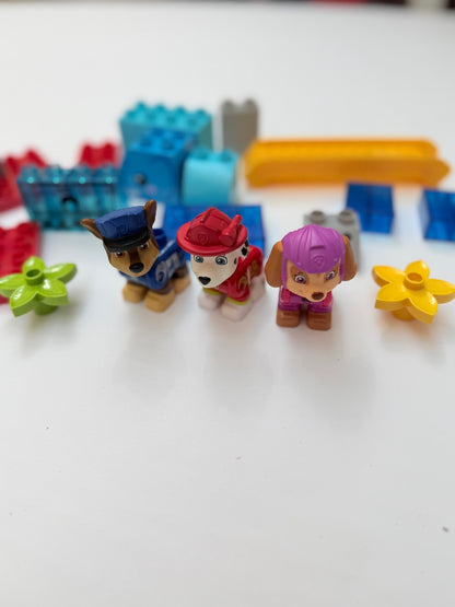 Mega Blocks Paw Patrol Figures & Bricks Lot