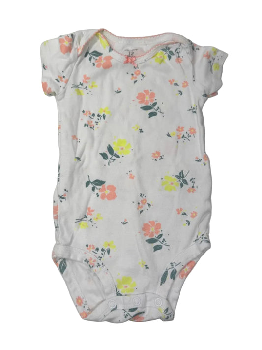 Carter's Floral White Bodysuit 12m