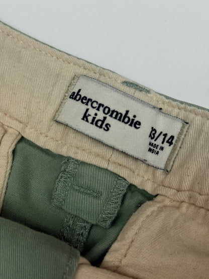 Abercrombie Kids Olive Green Chino Shorts 13/14