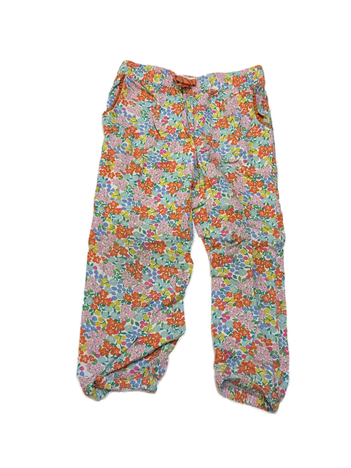 Boden Floral Light Weight Jogger Pants Girls 4Y