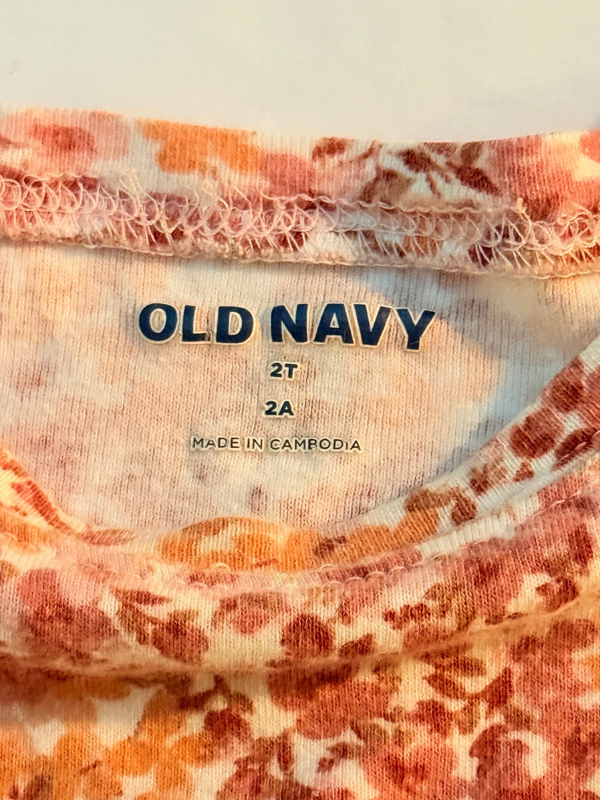 Old Navy Floral PJ Set 2T