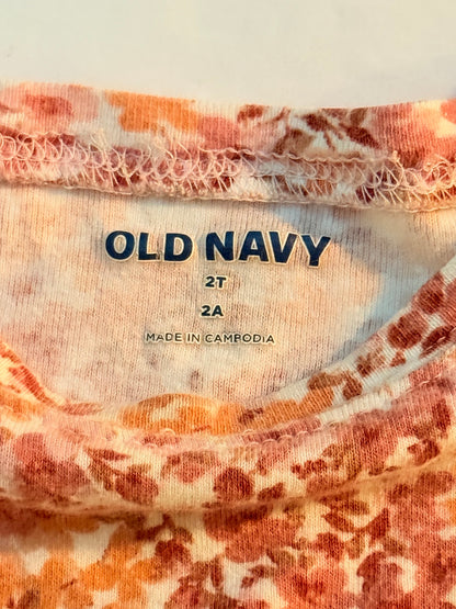 Old Navy Floral PJ Set 2T