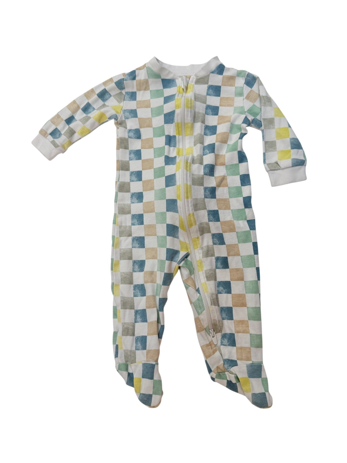 George Baby Checkered Footed Sleeper 3-6M