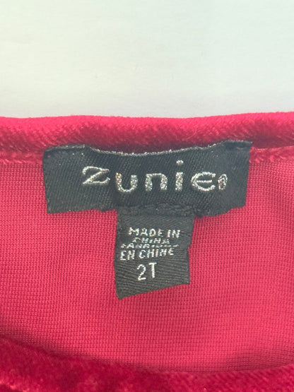 Zunie Red Velvet Santa Tutu Dress 2T