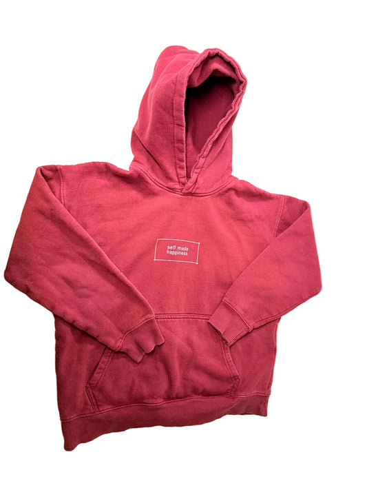 Zara Burgundy Self Made Happiness Hoodie 11-12