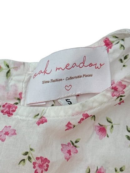 Oak Meadow Floral Pink Sleeveless Dress Kids Sz 5