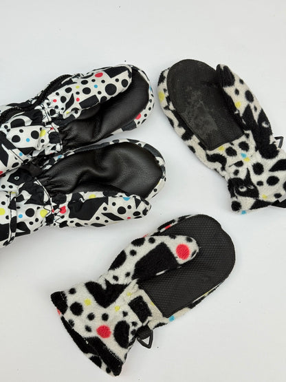 Burton Toddler Mittens Splatter Print 2pc set Size 2T