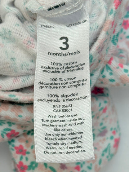 Carter's Floral Bodysuit Size 3M