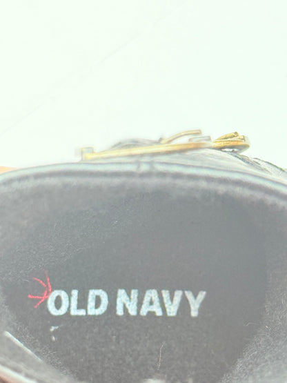 Old Navy Black Buckle Boots Size 3-6M