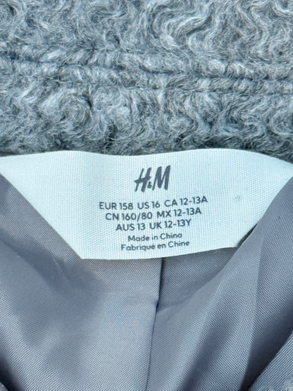 H&M Grey Bouclé Zip Jacket Size 12-13Y