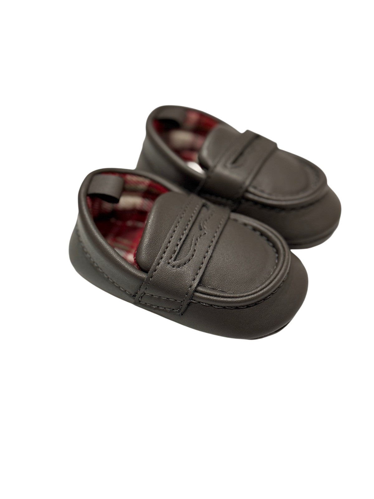 Baby Boy Penny Loafer Crib Shoes us2