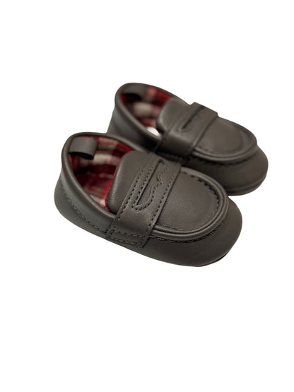Baby Boy Penny Loafer Crib Shoes us2