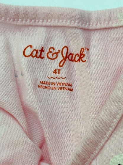 Cat & Jack Ghost Print Pink Dress 4T
