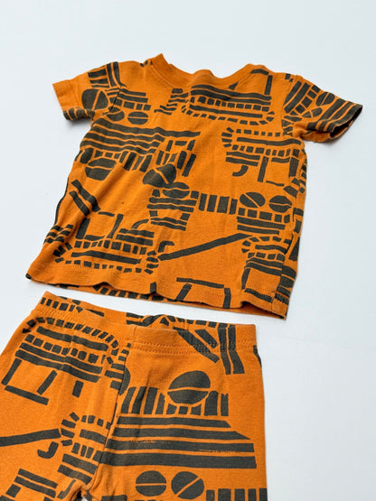 Carter's Train Print T-Shirt Shorts Set 12M