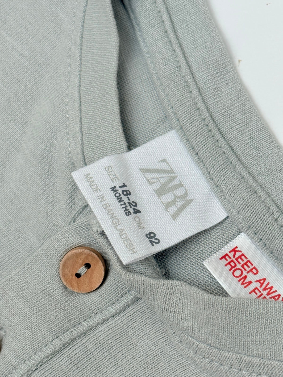 Zara Gray Romper 18-24M