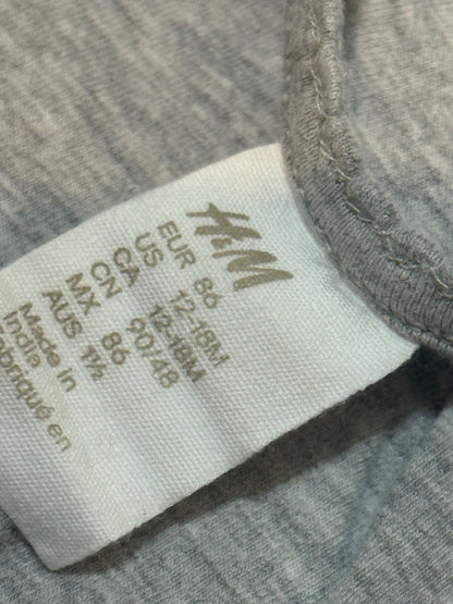 H&M Gray Long Sleeve Top 12-18m