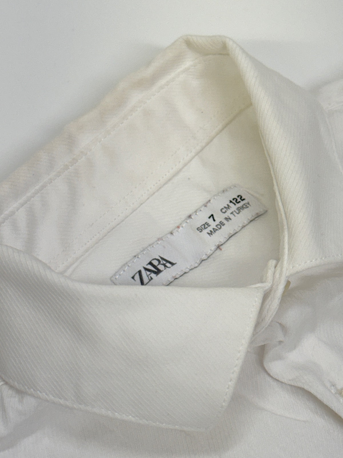 Zara White Dress Shirt Boys Size 7