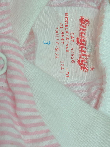 Vintage Snugabye Bunny Floral Romper Size 2T