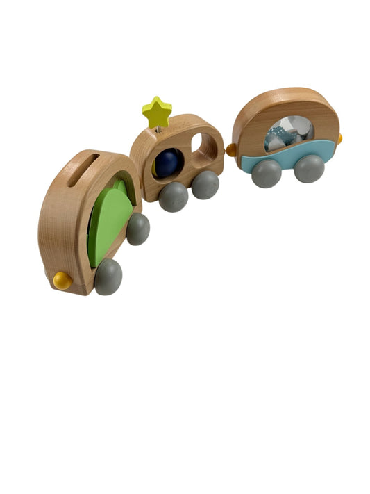 Wooden Camper Train Sensory Toy Set