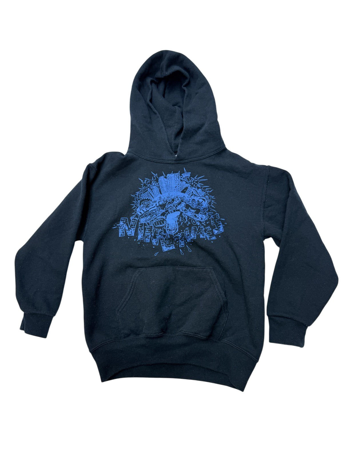 Fruit of the Loom Black Graphic Hoodie S