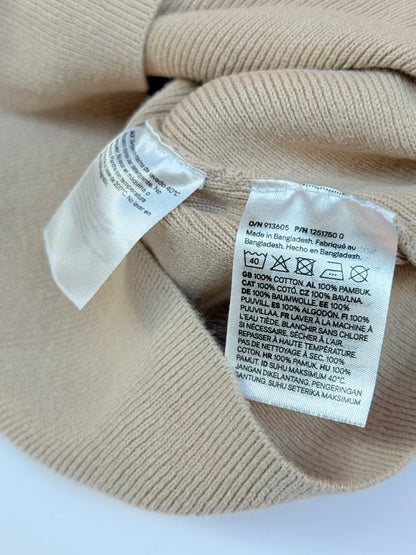 H&M Beige Zip Knit Cardigan 3-4T