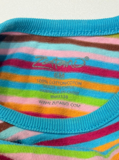 Zutano Rainbow Stripe Bodysuit 6M
