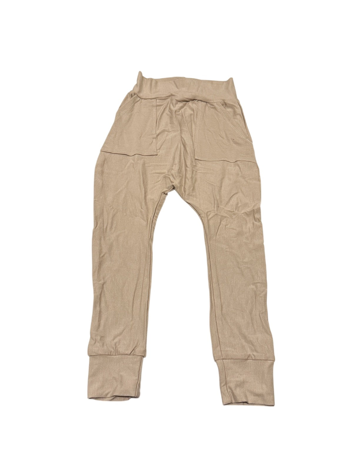 Tiny Button Apparel Beige Harem Joggers Size 3/4