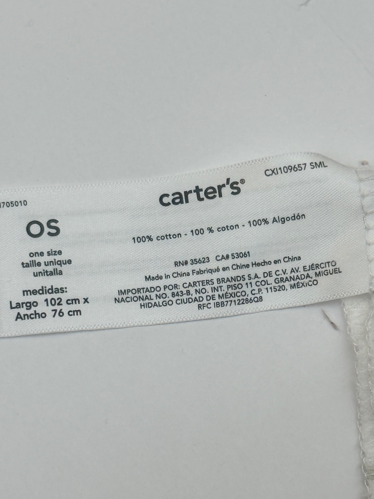 Carter's Floral Hummingbird Swaddle Blanket OS