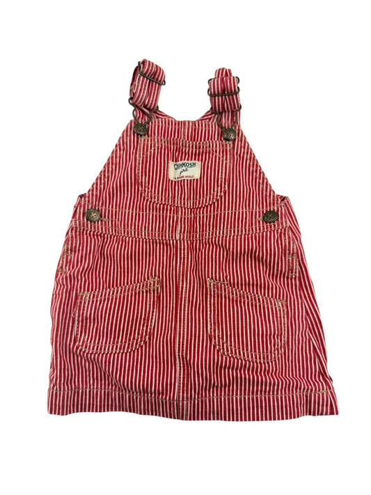 OshKosh Red Striped Jumper Dress 18M