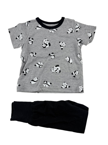 Panda Print T-Shirt and Pants Set 12-18M