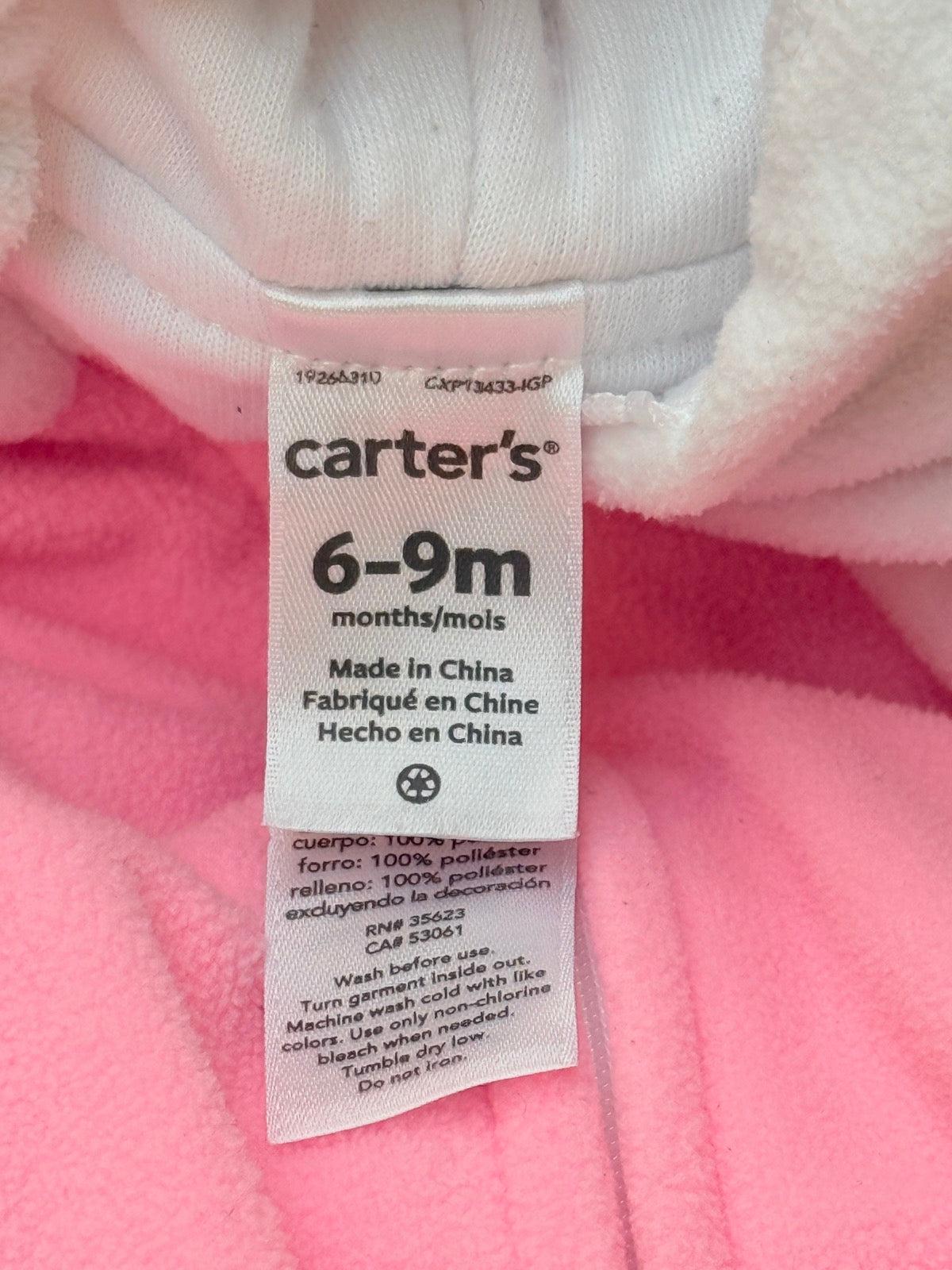 Carter's Unicorn Costume Romper 6-9M