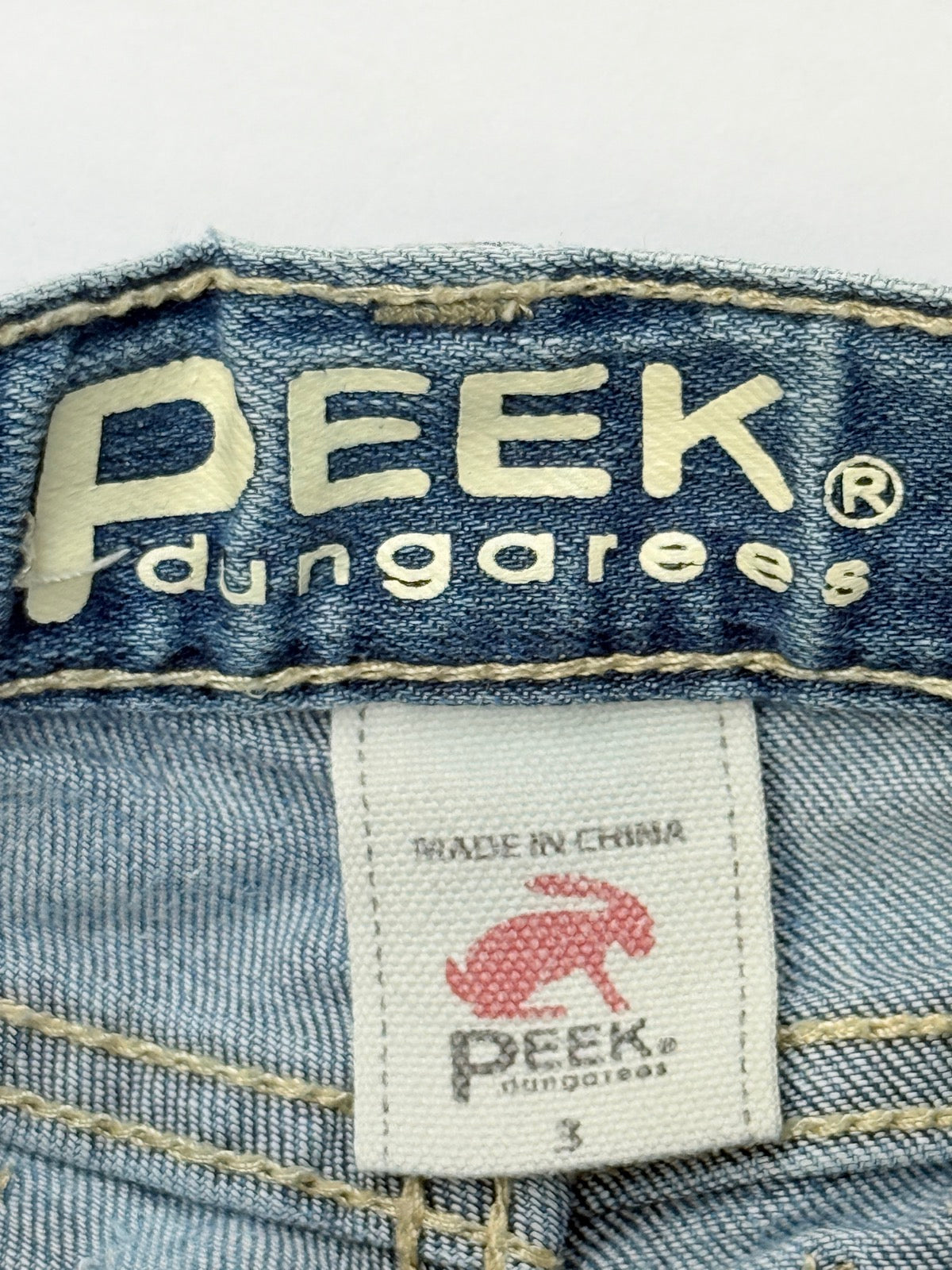 Peek Dungarees Distressed Denim Cutoff Shorts 3T