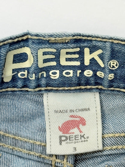 Peek Dungarees Distressed Denim Cutoff Shorts 3T