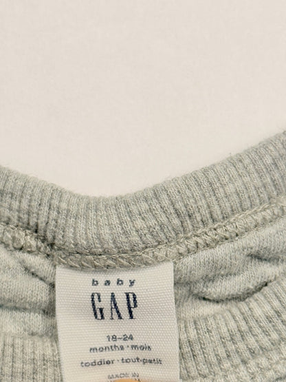 Baby Gap Quilted Gray Sweatshirt 18-24M